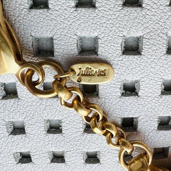 Rare Retired Julie Vos Gold-Tone Turquoise Pendant Charm Keychain Resort Coastal - Picture 3 of 15